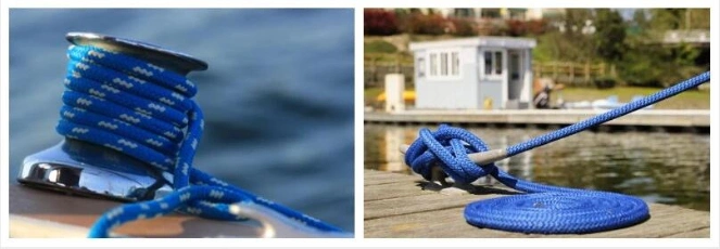 12mmx220m Double Braided Nylon Marine Anchor Rope / Docking Rope 0