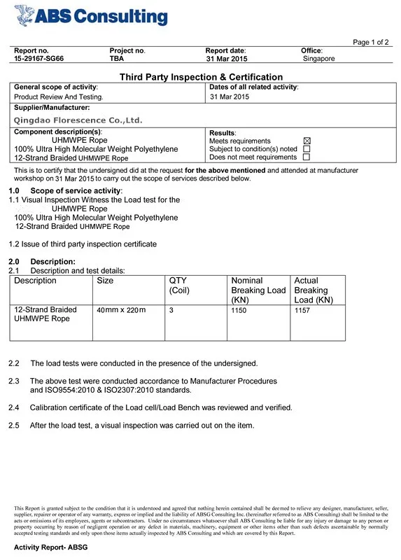 48mm 8 Strand Polypropylene Monofilament Rope Ship Mooring Rope 9