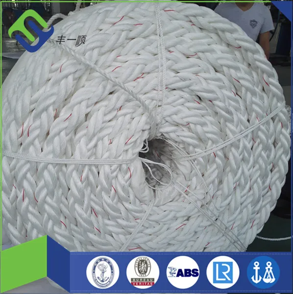 48mm 8 Strand Polypropylene Monofilament Rope Ship Mooring Rope 12
