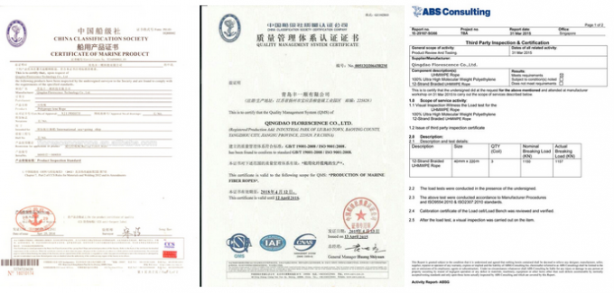 UHMWPE Fiber Mooring Rope 12 Strand 22mmx200m untuk penarik kapal 13