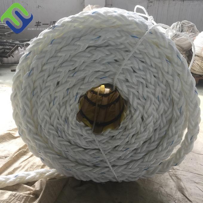 High Strength White 8 Strands Polypropylene Rope PP Mooring Rope 4