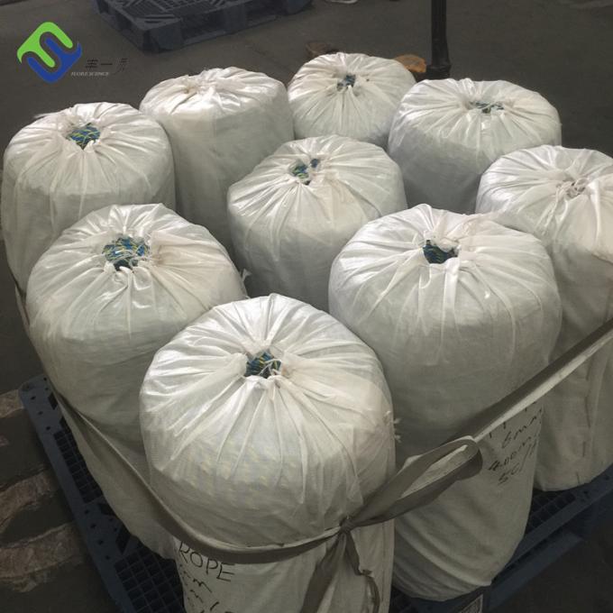 High Strength White 8 Strands Polypropylene Rope PP Mooring Rope 6