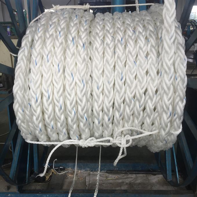 High Strength White 8 Strands Polypropylene Rope PP Mooring Rope 5