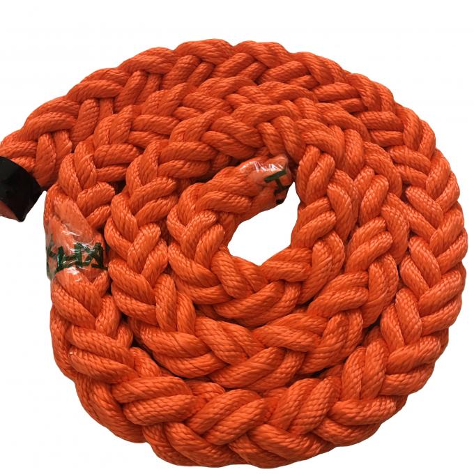 80mm 60mm Kapal Mooring Rope Polyester Kapal Marinir Tali 8 Strand 2