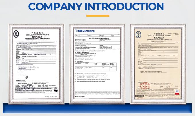 8 Untaian PP Polyester Campuran Marine Mooring Tail Tali 64mm 72mm 80mm Dengan Panjang 11m 11