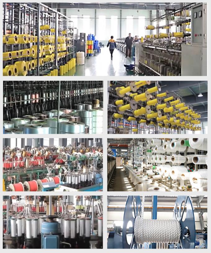 8 Untaian PP Polyester Campuran Marine Mooring Tail Tali 64mm 72mm 80mm Dengan Panjang 11m 12