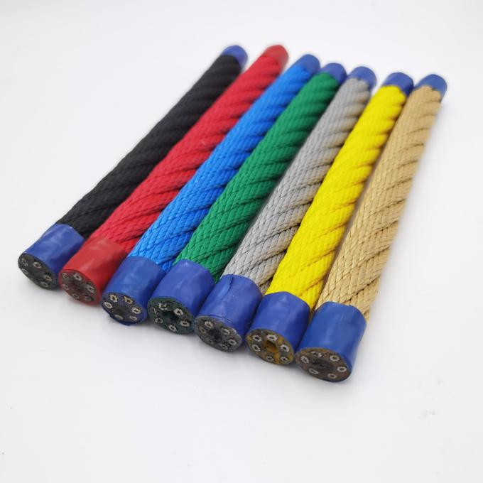 Anak-anak Knoted Climbing Net Kombinasi Tali Piramida Outdoor Spider Web Taman bermain 0