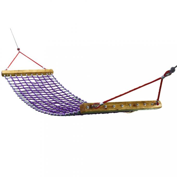 Anak-anak Knoted Climbing Net Kombinasi Tali Piramida Outdoor Spider Web Taman bermain 4