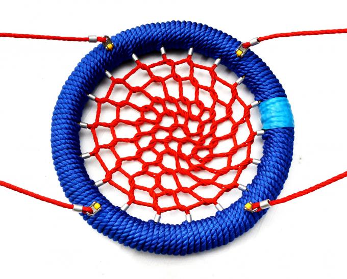 Anak-anak Knoted Climbing Net Kombinasi Tali Piramida Outdoor Spider Web Taman bermain 3