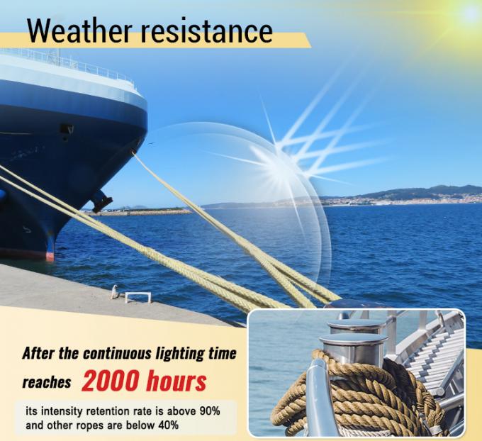 Kekuatan Tinggi 10mm 12mm 12 Strand Uhmwpe Serat Winch Braid Line Marine Sail Rope Yacht 1