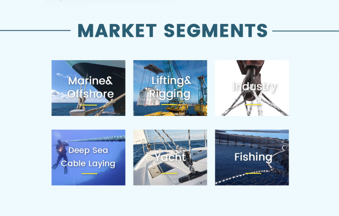 Tali pengaman nilon berlapis ganda Anchor Marine / Tarik 2"X220m 6