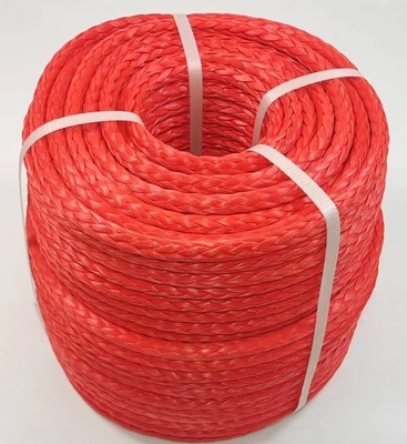 High Tensile Multi Colors 28mm-96mm 12 Strand Braided UHMWPE Mooring Rope Winch Towing Rope