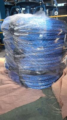 Warna Biru UV Resistance UHMWPE 12 Strand Marine Mooring Rope 22mmx220m Dengan Sertifikat DNV