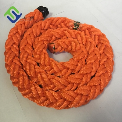 Tali Polyester 8 Strand Tahan Aus 48mm - 96mm Marine Mooring Boat Rope