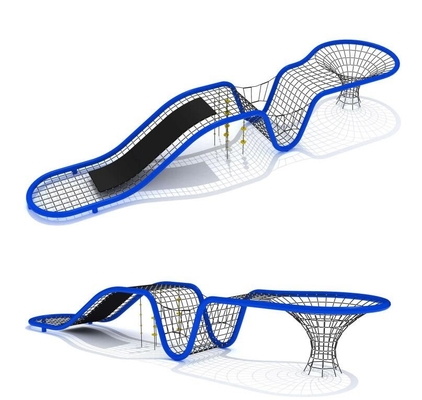 Playground Commercial Outdoor Rope Climbing Net Dengan Desain Khusus