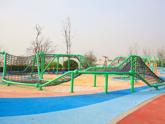 Playground Commercial Outdoor Rope Climbing Net Dengan Desain Khusus