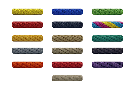 4 Atau 6 Strand Twisted Polyester Steel Wire Core Combination Rope Untuk Ayunan Tempat Tidur Gantung