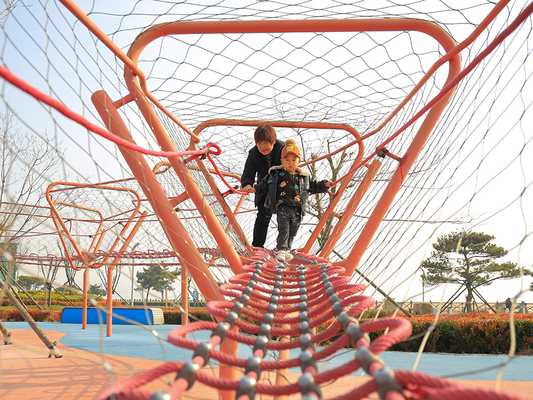 Playground Pyramid Climbing Net Spider Net Untuk Panjat Anak