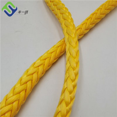 12 Strands Braided High Strength UHMWPE Towing Rope Untuk Marine Mooring