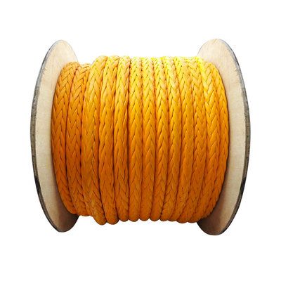Heavy Duty 12 Strand Braided UHMWPE Mooring Rope 28mm-96mm HMPE Tarik Tali