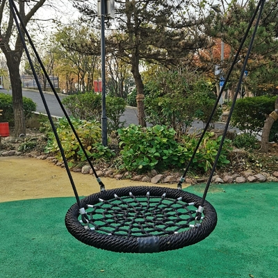 Abu-abu Hijau Campuran Warna 100cm diameter 12cm cincin Taman bermain Jaring Swing Dengan Kapasitas Pemuatan Tinggi