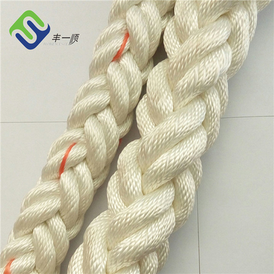 8 Strand Berliku Polyester Mooring Tali Kapal Hawser Polyester Tali