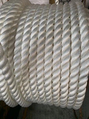 16mm Nylon 3 Strand Twisted Marine Mooring Rope Dengan Sertifikat CCS