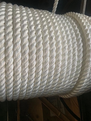 Tali Serat Laut 3 Strand Nylon Twisted Rope 36mm Mooring Tail Hawser Ship Rope