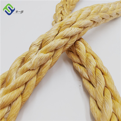 High Tensile Multi Colors 28mm-96mm 12 Strand Braided UHMWPE Mooring Rope Winch Towing Rope