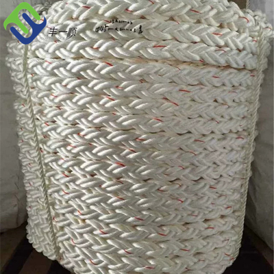 Kapal Tegangan Tinggi 12 Tali Tarik Strand / Polyester Kapal Mooring Line