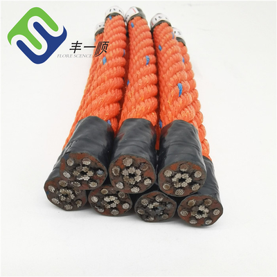 16mm Steel Wire Core Pp Polypropylene Combination Rope Untuk Industri Perikanan