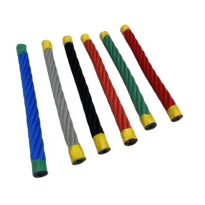 16mm 6 Strand PP Kombinasi Tali Dengan Steel Wire Core Untuk Mendaki Jaring