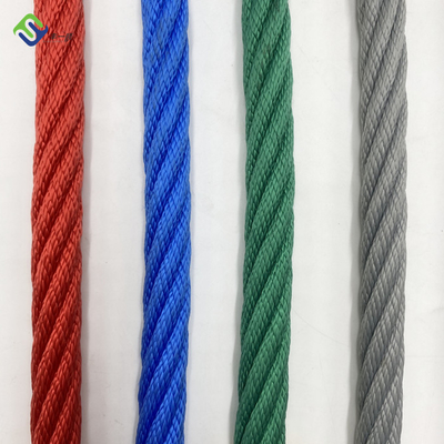 16mm 6 Strand PP Kombinasi Tali Dengan Steel Wire Core Untuk Mendaki Jaring