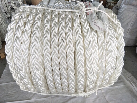 High Tensile 28mm-96mm 12 Strand Braided Polyester Marine Rope Ship Mooring Rope Untuk Grosir