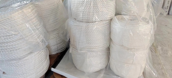 19mmx220m 3 Strand Twisted Nylon Marine Anchoring Rope dengan beban pemecahan tinggi