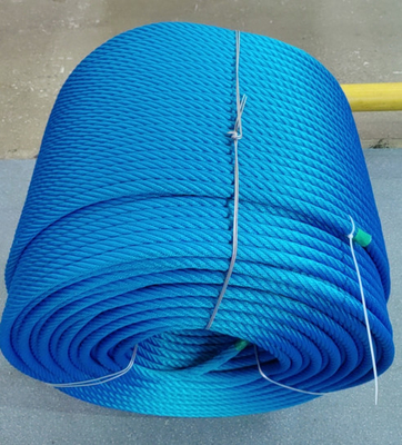 6x8 FC PP Multifilament / Polyester Kombinasi Wire Rope Untuk Taman bermain Menekuk Tali