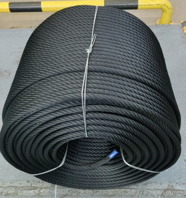 6x8 FC PP Multifilament / Polyester Kombinasi Wire Rope Untuk Taman bermain Menekuk Tali