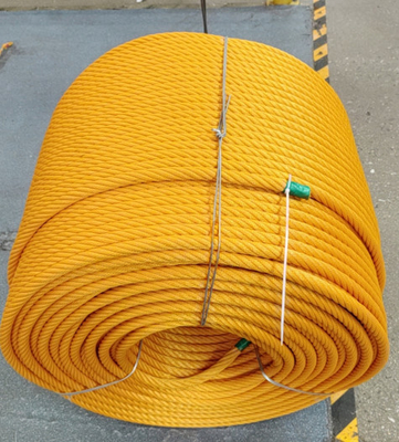 6x8 FC PP Multifilament / Polyester Kombinasi Wire Rope Untuk Taman bermain Menekuk Tali