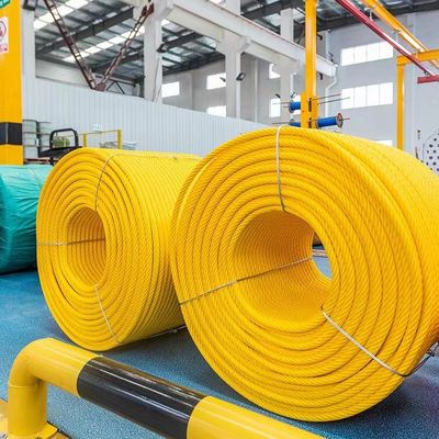 500m Panjang tahan kelembaban tahan jamur 6 Strand Combination Playground Rope untuk digunakan di luar ruangan