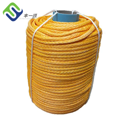 High Tensile 12 Strand Single Braided UHMWPE Rope 30mm Mooring Rope