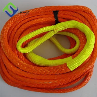 High Tensile 12 Strand Single Braided UHMWPE Rope 30mm Mooring Rope