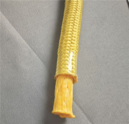 Tali Uhmwpe Warna Kuning Berlapis Ganda Dengan Lengan Poliester 16mm