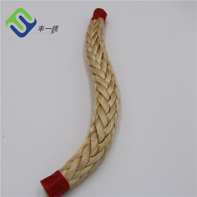 High Tensile 12 Strand Single Braided UHMWPE Rope 30mm Mooring Rope