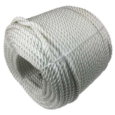 Multi Warna 3 Strand Twisted 4mm-56mm Nylon Rope Fishing Rope Dengan Thimble atau Splice for Yacht