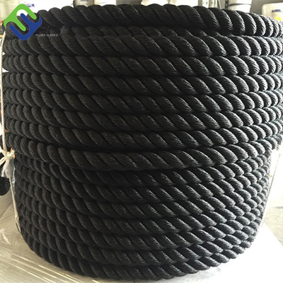 Marine Nylon Polyester 3 Strand Twisted Rope Fishing Dengan Jari atau Splice Untuk Yacht