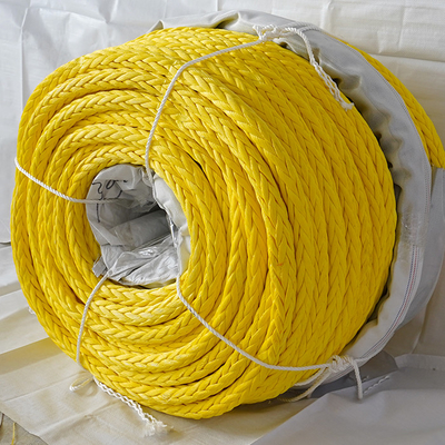 Kabel UHMWPE Terapung 40mm Kabel Marinir Menggantung 12 Strand Untuk Perahu