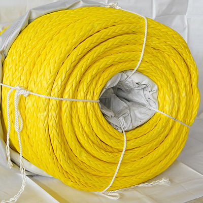 Kabel UHMWPE Terapung 40mm Kabel Marinir Menggantung 12 Strand Untuk Perahu