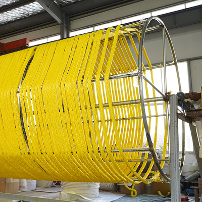 Kabel UHMWPE Terapung 40mm Kabel Marinir Menggantung 12 Strand Untuk Perahu
