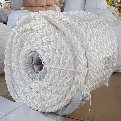 8 Untaian 64mmx220m Nylon Polyamide tali yang dipintal dengan lingkaran yang diikat di setiap sisi