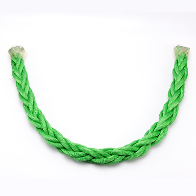 Warna Hijau 44mmx500m 8 Strand PP Kombinasi Wire Rope Untuk Laut dalam